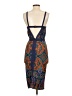 Bebe 100% Elastane Paisley Orange Blue Cocktail Dress Size S - photo 2