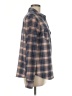 Eden & Olivia Plaid Brown Long Sleeve Blouse Size M - photo 4