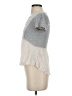 Rewind Gray Short Sleeve Blouse Size S - photo 5