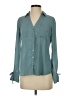 Candie's 100% Polyester Teal Long Sleeve Blouse Size S - photo 1