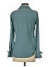 Candie's 100% Polyester Teal Long Sleeve Blouse Size S - photo 2