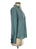 Candie's 100% Polyester Teal Long Sleeve Blouse Size S - photo 4