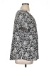 Apt. 9 100% Polyester Animal Print Silver Short Sleeve Blouse Size XL - photo 4