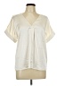 Glam Ivory Short Sleeve Blouse Size L - photo 1