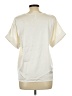 Glam Ivory Short Sleeve Blouse Size L - photo 2