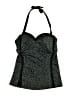 Robin Piccone Animal Print Green Swimsuit Top Size L - photo 1