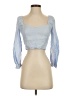 Babaton Blue 3/4 Sleeve Blouse Size S - photo 1