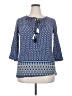 MAX 100% Rayon Blue 3/4 Sleeve Blouse Size XXL - photo 1