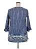 MAX 100% Rayon Blue 3/4 Sleeve Blouse Size XXL - photo 2