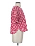 Madewell Print Red 3/4 Sleeve Blouse Size XS - photo 4