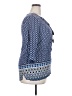 MAX 100% Rayon Blue 3/4 Sleeve Blouse Size XXL - photo 4