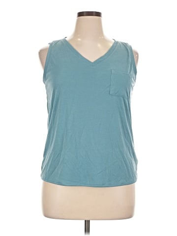 Green Envelope Sleeveless T-Shirt (view 1)