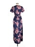 Live 4 Truth 100% Polyester Floral Blue Casual Dress Size M - photo 2