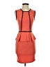 Soprano Color Block Orange Cocktail Dress Size S - photo 1