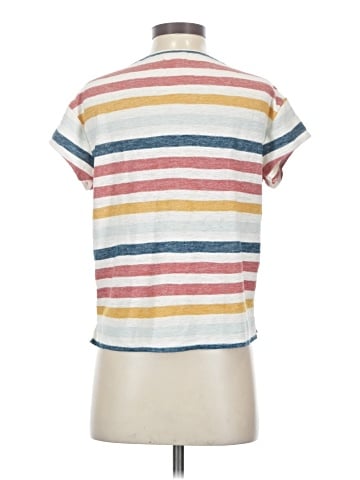 Madewell Skyline V-Neck Tee in Jay Stripe (view 2)