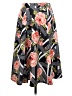 Grace Elements Print Black Casual Skirt Size S - photo 1
