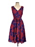 ModCloth 100% Polyester Paisley Blue Cocktail Dress Size L - photo 1
