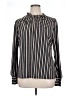 Adrianna Papell Stripes Black Long Sleeve Blouse Size XL - photo 1