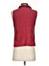 CAbi 100% Viscose Solid Red Sleeveless Button-Down Shirt Size XS - photo 2