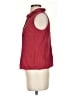 CAbi 100% Viscose Solid Red Sleeveless Button-Down Shirt Size XS - photo 5