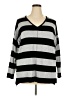 Apt. 9 Stripes Gray Pullover Sweater Size 2X - photo 1