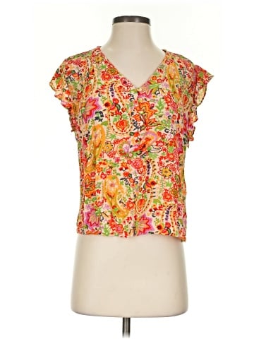 Cynthia Rowley Short Sleeve Blouse (view 1)