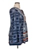 Weekend Suzanne Betro 100% Polyester Blue Long Sleeve Blouse Size XL - photo 4