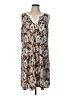 Nina Leonard 100% Polyester Paisley Brown Casual Dress Size L - photo 1