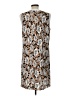 Nina Leonard 100% Polyester Paisley Brown Casual Dress Size L - photo 2