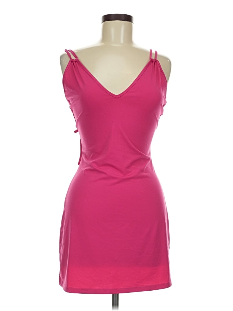 Pre-owned Solid & Striped Cocktail Dress In Pink