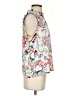 Paraphrase 100% Polyester Floral Ivory Sleeveless Blouse Size S - photo 4
