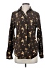 Basic Editions Floral Brown Long Sleeve Blouse Size S - photo 1