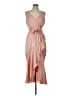 Express 100% Polyester Pink Cocktail Dress Size L - photo 1