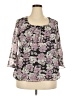 Studio 1940 100% Polyester Purple 3/4 Sleeve Blouse Size 18-20W - photo 1