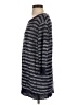 PureDKNY 100% Linen Stripes Blue Gray Pullover Sweater Size S - photo 5