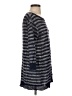 PureDKNY 100% Linen Stripes Blue Gray Pullover Sweater Size S - photo 4