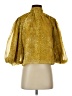 S'edge 100% Polyester Gold 3/4 Sleeve Blouse Size XS - photo 1