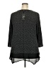Adrianna Papell Black 3/4 Sleeve Blouse Size 3X - photo 2