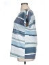 Truself Stripes Blue Short Sleeve Top Size 1X - photo 5