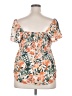 Threads 4 Thought Orange Short Sleeve Blouse Size XXL - photo 2