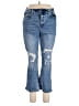 a.n.a. A New Approach Hearts Blue Jeans Size 14 - photo 1