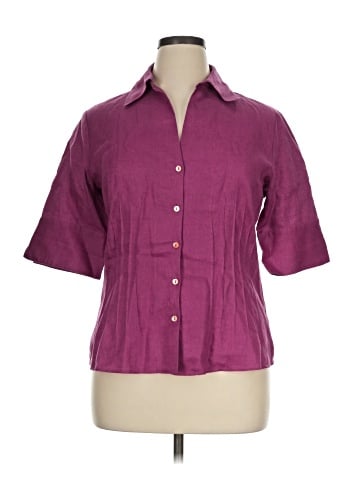 Lafayette 148 New York Short Sleeve Blouse (view 1)