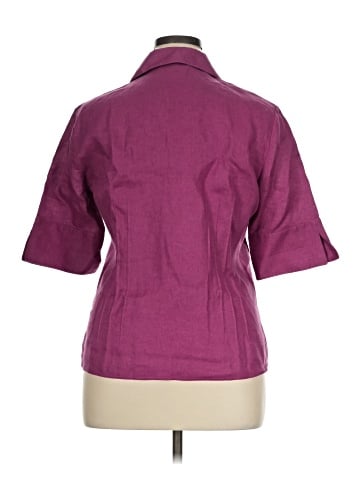 Lafayette 148 New York Short Sleeve Blouse (view 2)