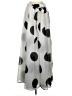 Live 4 Truth 100% Polyester Polka Dots Silver Formal Skirt Size S - photo 1