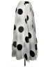 Live 4 Truth 100% Polyester Polka Dots Silver Formal Skirt Size S - photo 2