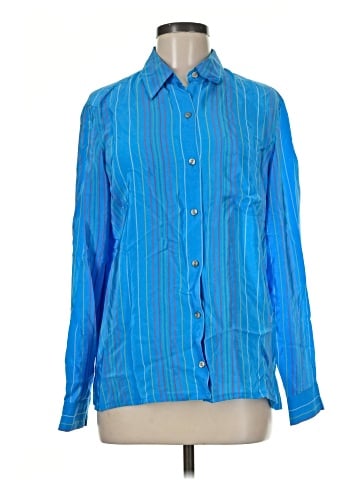 Evan Picone Long Sleeve Silk Top (view 1)