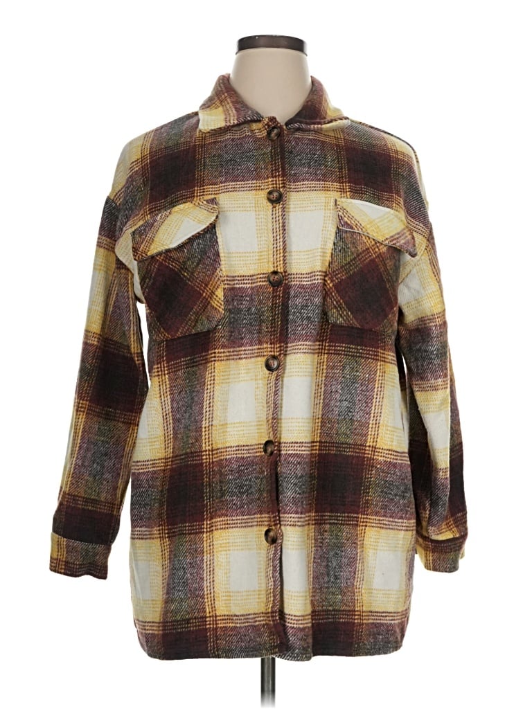 Pre-owned Prettygarden Coat In Brown