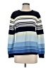 Talbots Outlet 100% Cotton Stripes Blue Pullover Sweater Size S - photo 1
