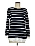 Grace Stripes Black Pullover Sweater Size M - photo 1