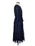 Studio One 100% Polyester Polka Dots Blue Casual Dress Size S - photo 4